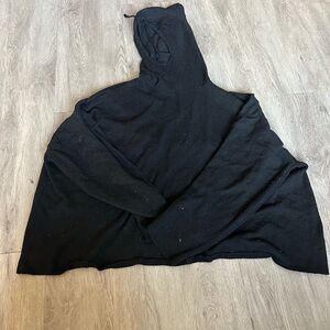 Black Hooded Sweater